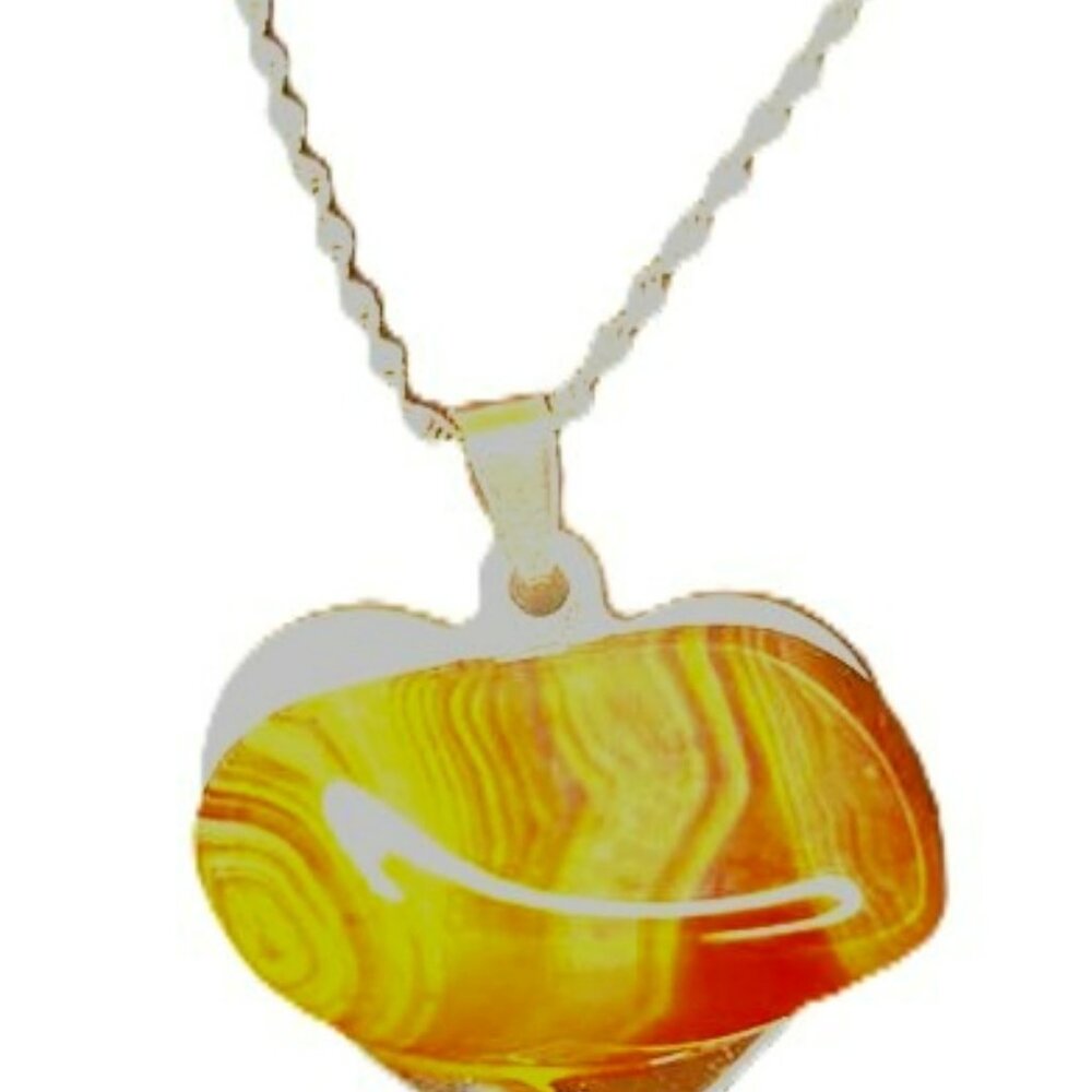 Exclusive Handmade Brazilian Agate Pendant Necklace